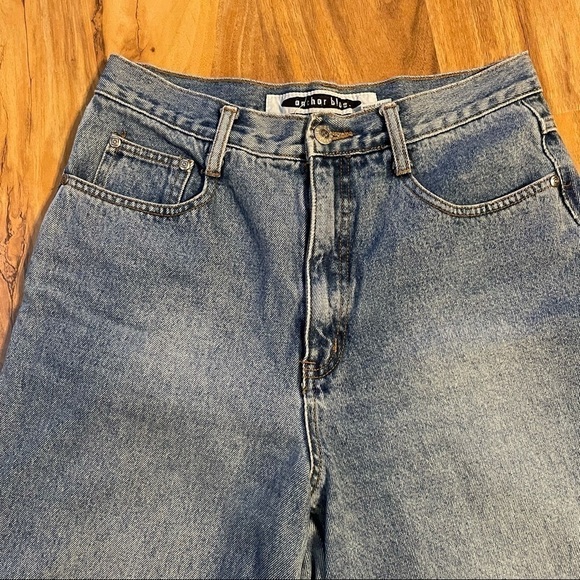 2/$30  Anchor Blue High Waisted Mom Jeans - Picture 4 of 6